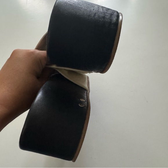 Beek Albatross Cream Platform Leather Sandals size 9 - Picture 10 of 10